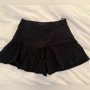 Zara Women's Black Ruffle Skort